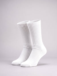 White Crew Socks